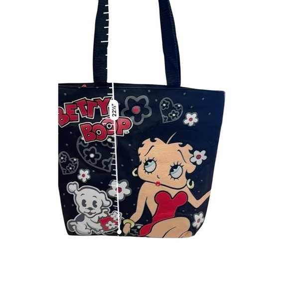 Betty Boop Floral Heart Tote Bag Vintage - Picture 6 of 10